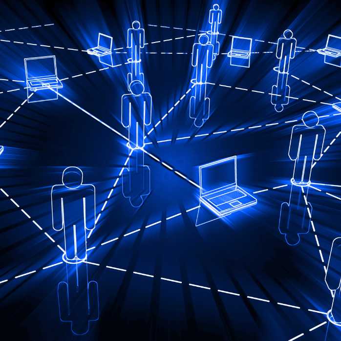 A diagram of a computer network, indicating the most fundamental computer network basics.